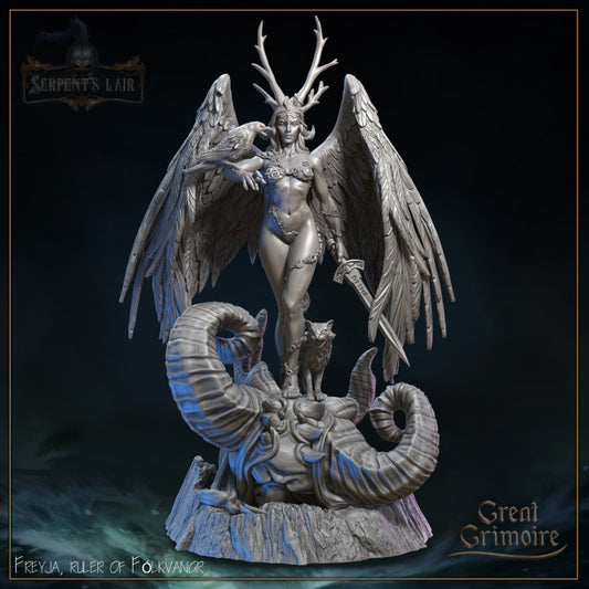 Freyja, ruler of Fólkvangr by Great Grimoire