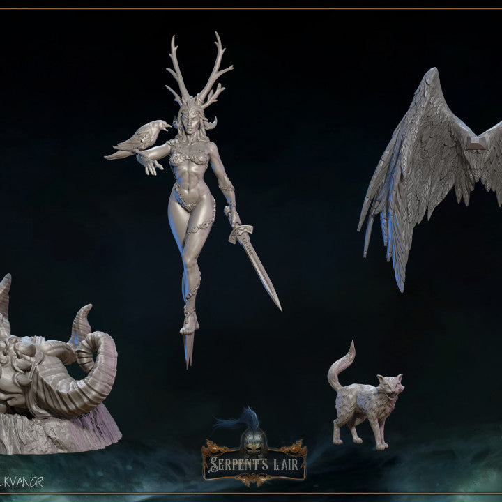 Freyja, ruler of Fólkvangr by Great Grimoire