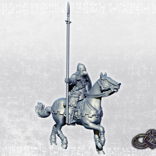 Frontier Knight on horse by Ezipion miniatures