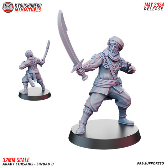 Araby Corsairs Sinbad B by Kyoushuneko Miniatures