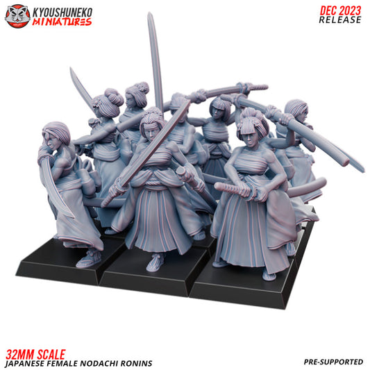 Japanese Female Nodachi Ronin 1 by Kyoushuneko Miniatures