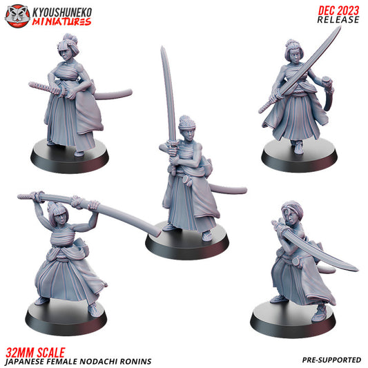 Japanese Female Nodachi Ronin 2 by Kyoushuneko Miniatures