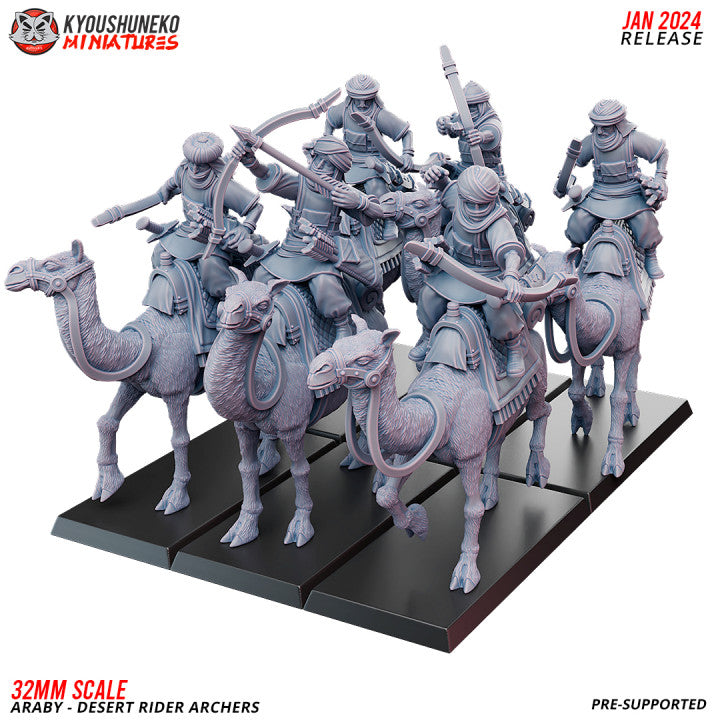 Araby Desert Rider Archers 2 by Kyoushuneko Miniatures