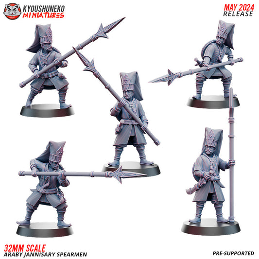 Araby Jannisary Spearmen by Kyoushuneko Miniatures.