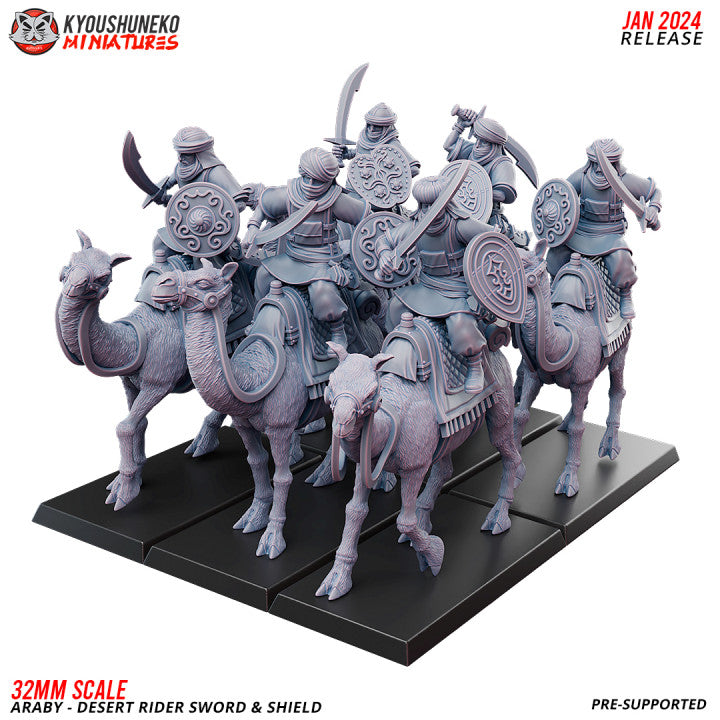 Araby Desert Rider Sword Shield 2 by Kyoushuneko Miniatures