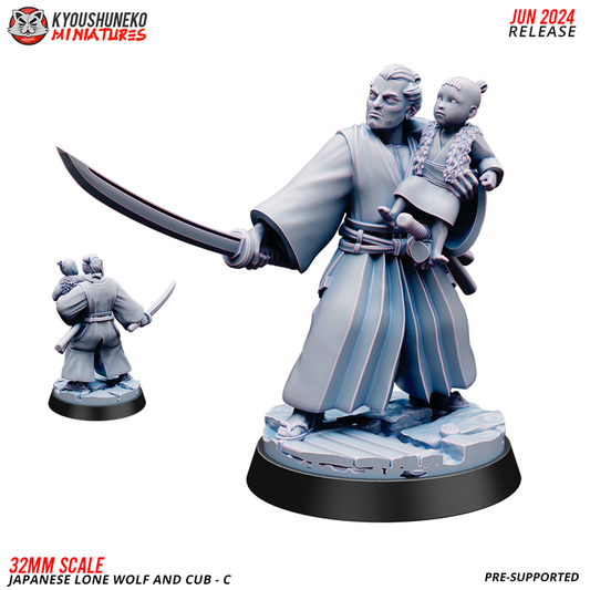 Japanese Lone Wolf & Cub C by Kyoushuneko Miniatures