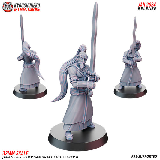 Japanese Elder Samurai Deathseeker 2 by Kyoushuneko Miniatures