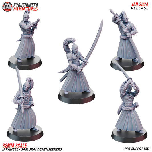 Japanese Samurai Deathseekers by Kyoushuneko Miniatures