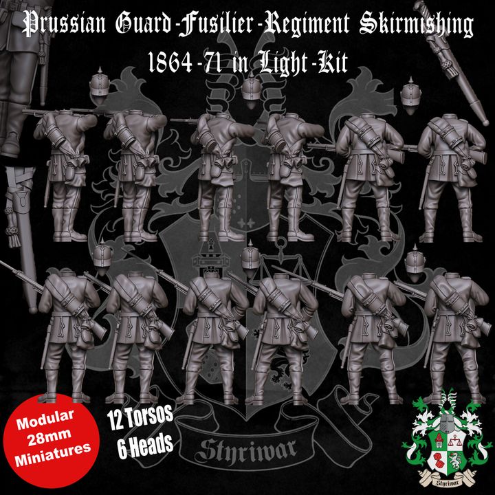 Kingdom of Prussia: Guard-Fusilier-Regiment Skirmishing in Light-Kit by Styriwar