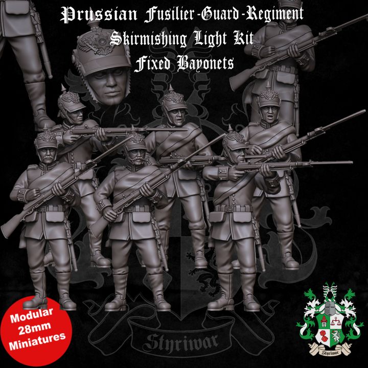Kingdom of Prussia: Guard-Fusilier-Regiment Skirmishing in Light-Kit by Styriwar