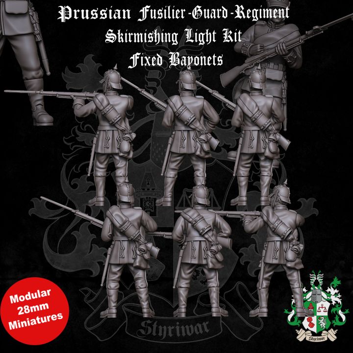 Kingdom of Prussia: Guard-Fusilier-Regiment Skirmishing in Light-Kit by Styriwar
