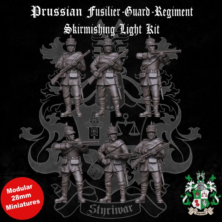 Prussian Guard-Fusilier-Regiment (Garde-Füsilier-Regiment) Skirmishing in Light Kit  by Styriwar