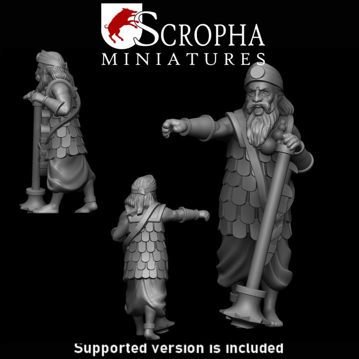 Indian two handed clubmens by Scropha Miniatures