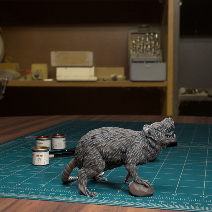 Giant Rat 04 by Tytan Troll Miniatures