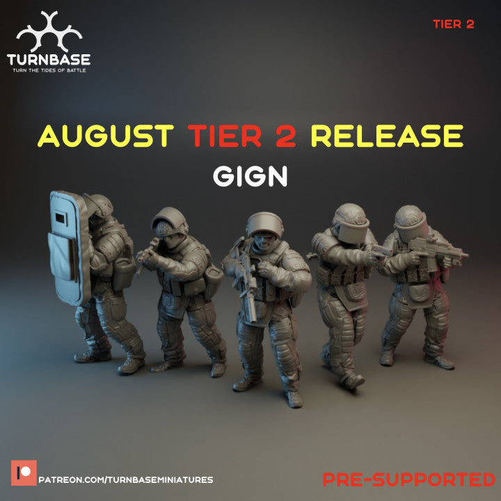 Wargames - GIGN by TurnBase Miniatures