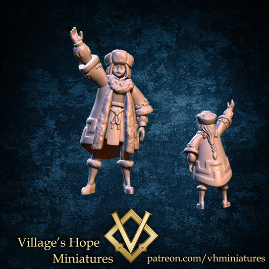 Grassland Tribes Girl by Village's Hope Miniatures