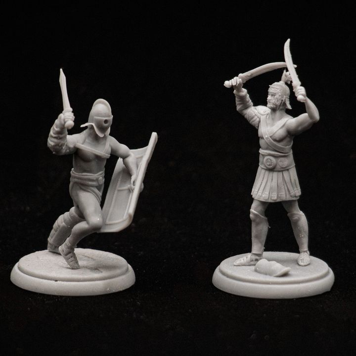 Roman gladiators 3 figure pack by Gadgetworks Miniatures