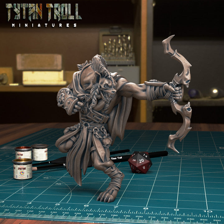 Gnoll Archer 01 by Tytan Troll Miniatures