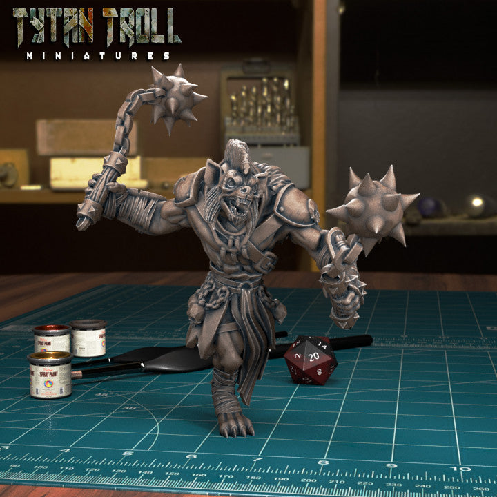 Gnoll Flails by Tytan Troll Miniatures