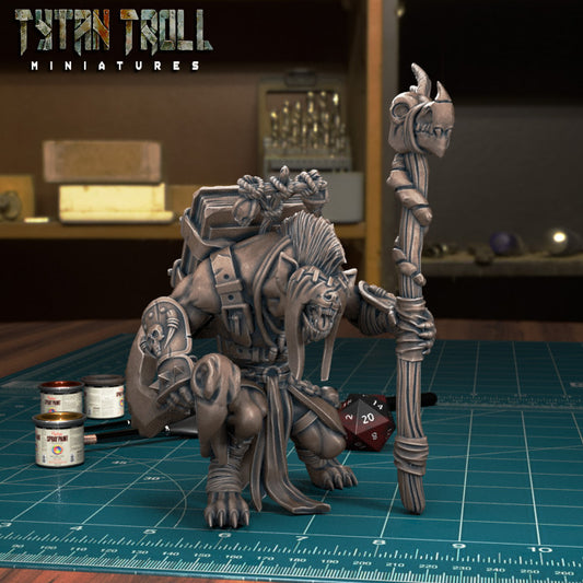 Gnoll Mage 01 by Tytan Troll Miniatures