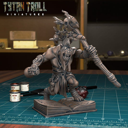 Gnoll Mage 02 by Tytan Troll Miniatures