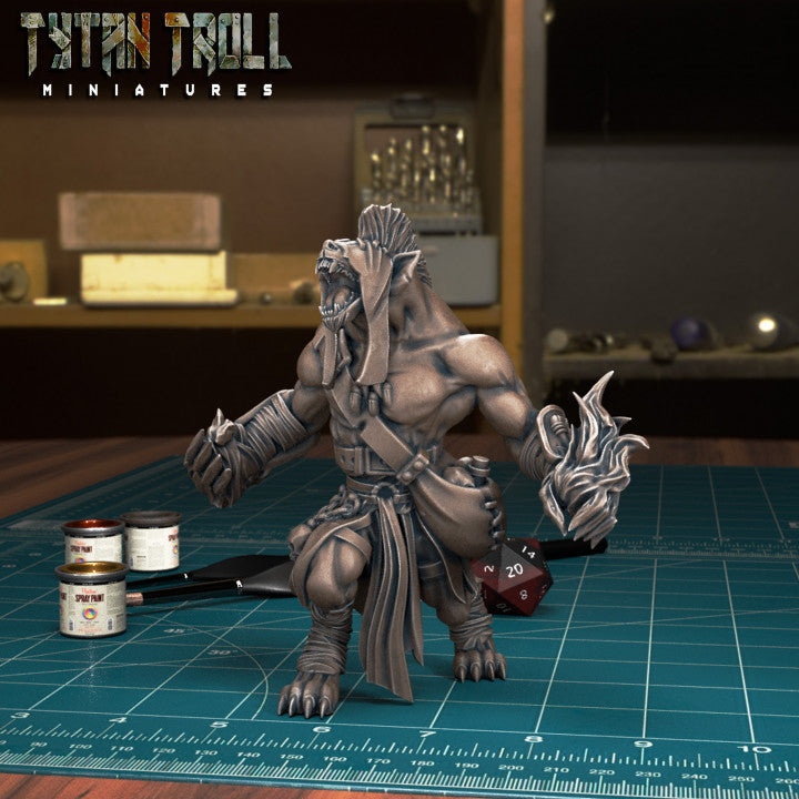 Gnoll Mage 03 by Tytan Troll Miniatures