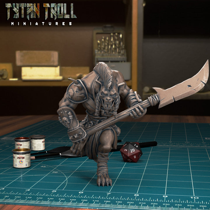 Gnoll Spearman by Tytan Troll Miniatures