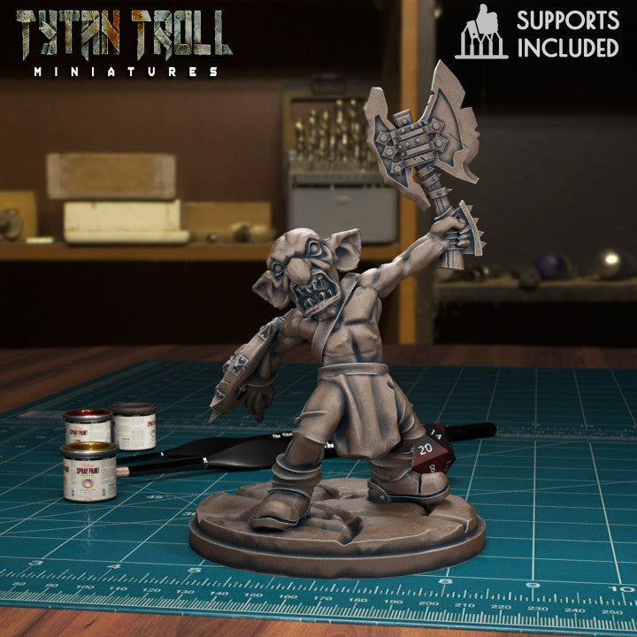 Goblin Attacking 01 by Tytan Troll Miniatures