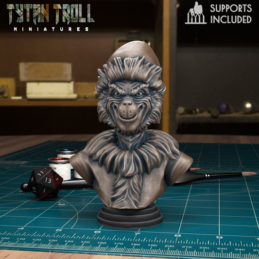 The Grinch Bust by Tytan Troll Miniatures