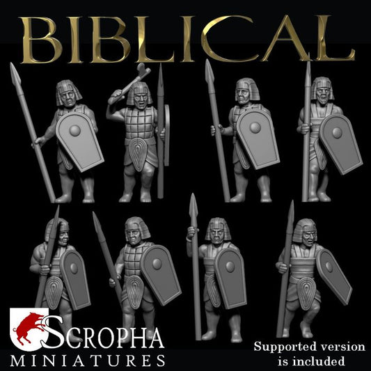 Egyptian spearmen 1