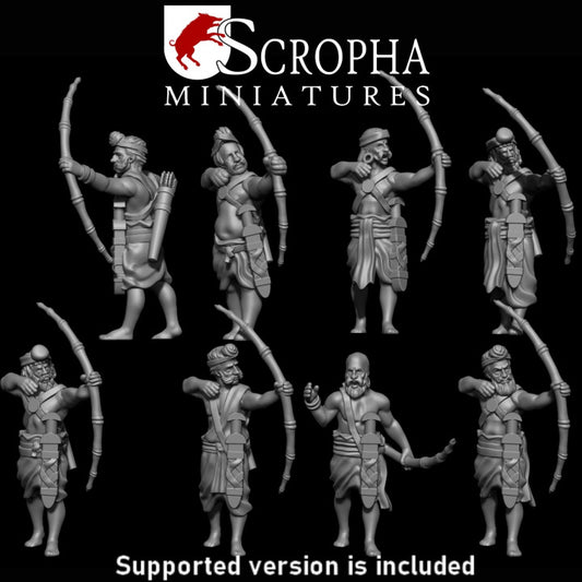 Classical indian bowmens by Scropha Miniatures