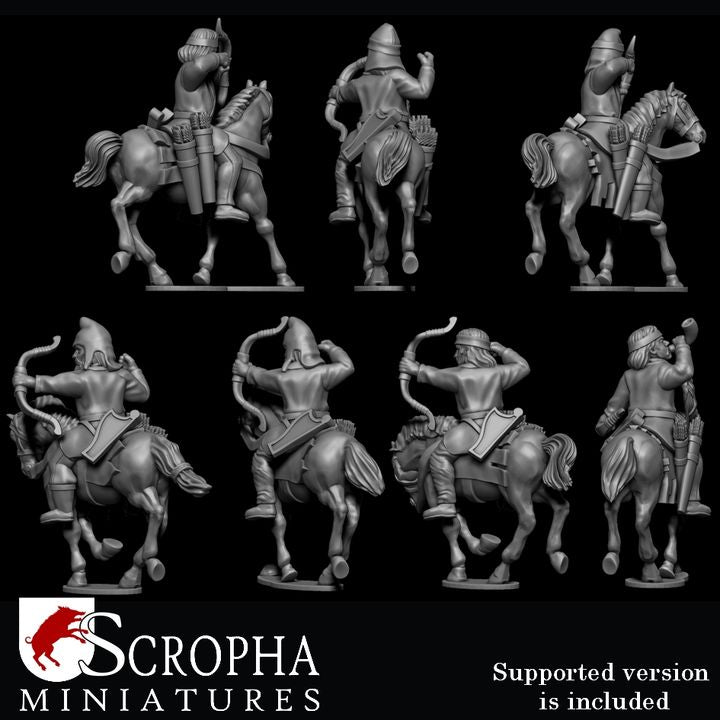 Scythian parthian mounted archers by Scropha Miniatures