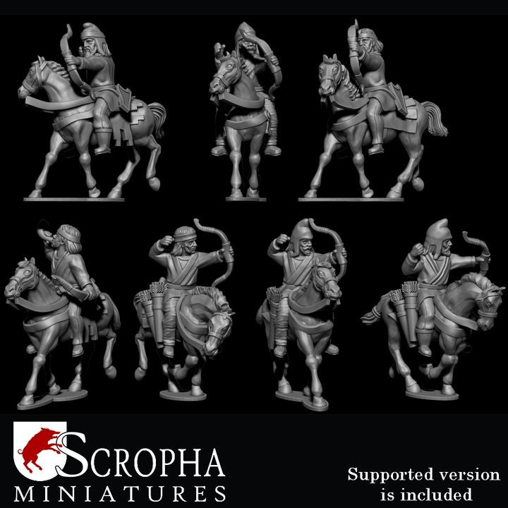 Scythian parthian mounted archers by Scropha Miniatures