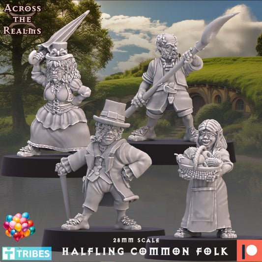 Halfling Common Folk by Across the Realms