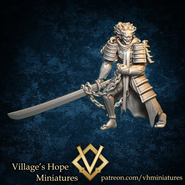 Hannya Mask Demon Warrior by Village's Hope Miniatures