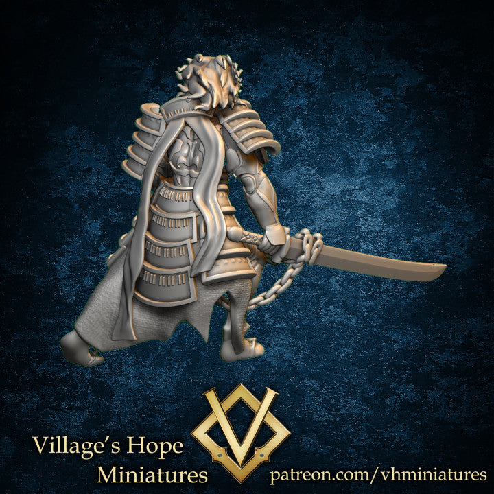 Hannya Mask Demon Warrior by Village's Hope Miniatures