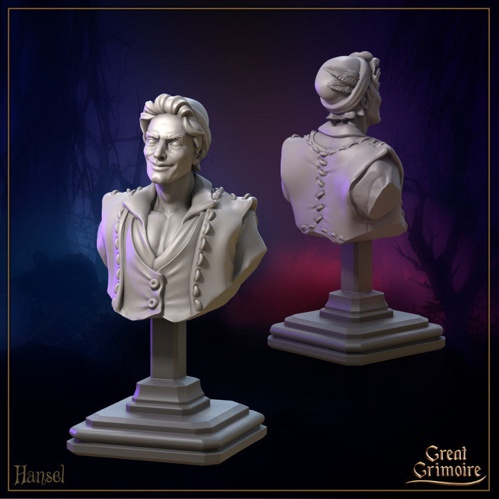 Bust of Hansel, Bust of Emily by Great Grimoire