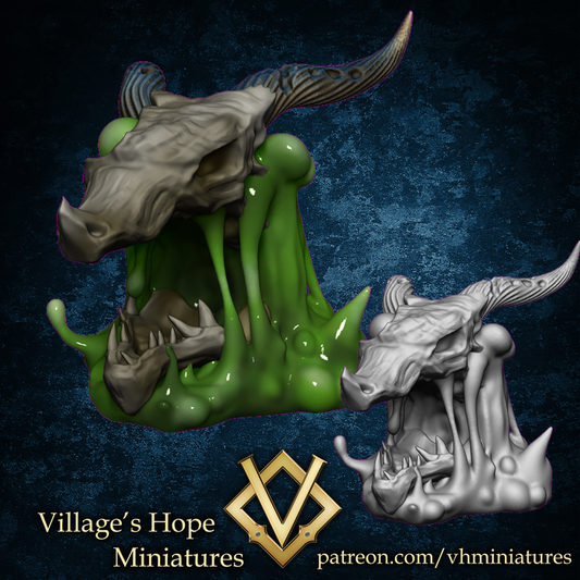 Dragon Skull Slime by Village's Hope Miniatures