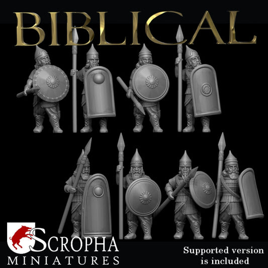Assyrian heavy spearmen by Scorpha Miniatures