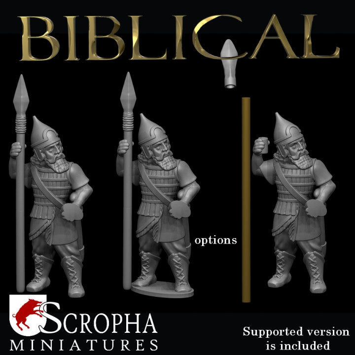 Assyrian heavy spearmen by Scorpha Miniatures