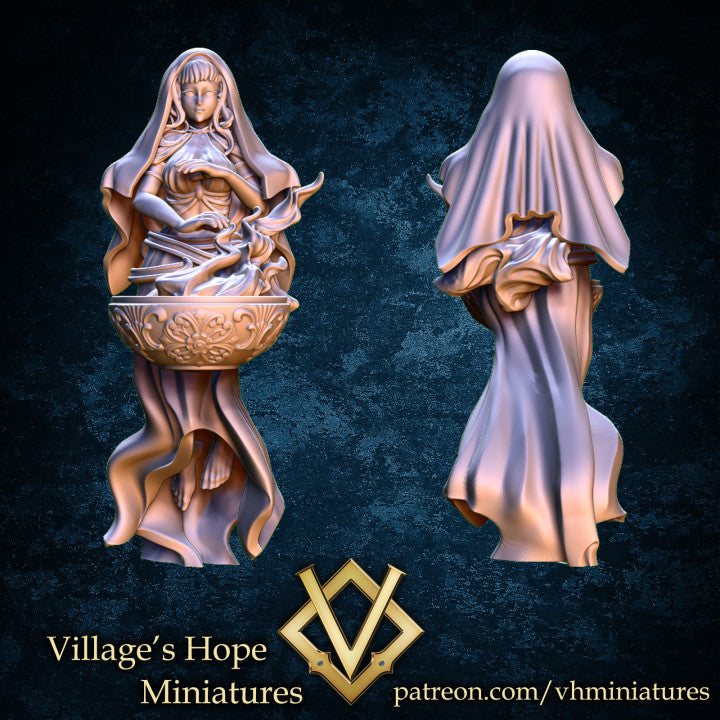 Hestia Goddess Of Hearth And Fire by Village's Hope Miniatures