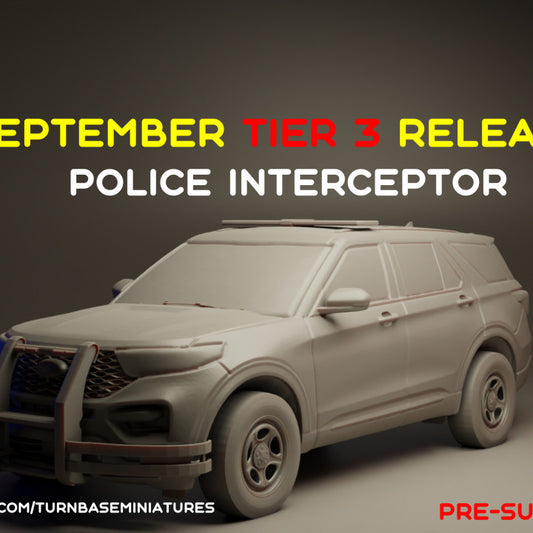 Wargames- Police interceptor by TurnBase Miniatures