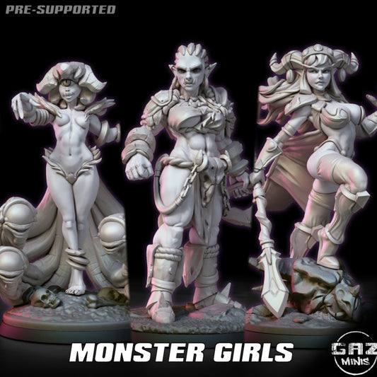 Monster Girls! Mini Pack by Gaz Minis