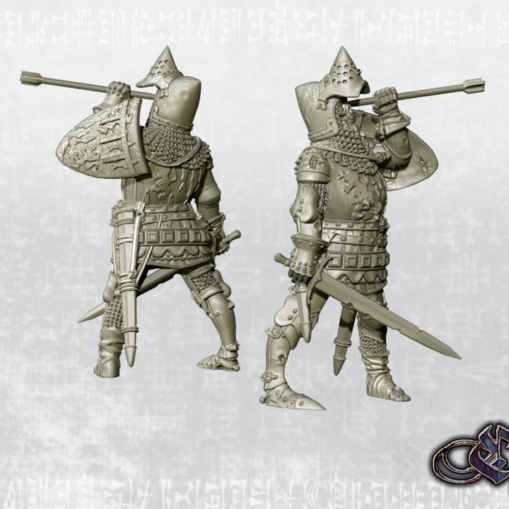 "Revived - Sir Henry Percy on foot – Dark 14th century" by Ezipion miniatures