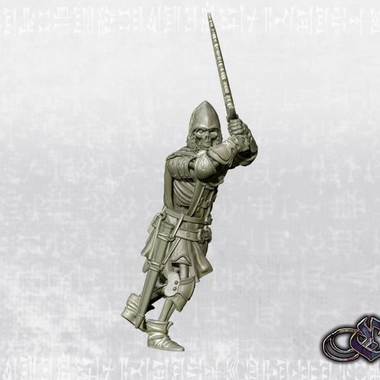 "Revived - Castillian Sergeant - Dark 14th century " by Ezipion miniatures