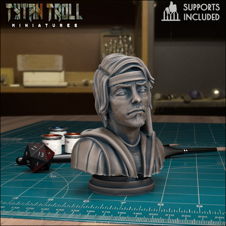 Karl Watcher Bust by Tytan Troll Miniatures