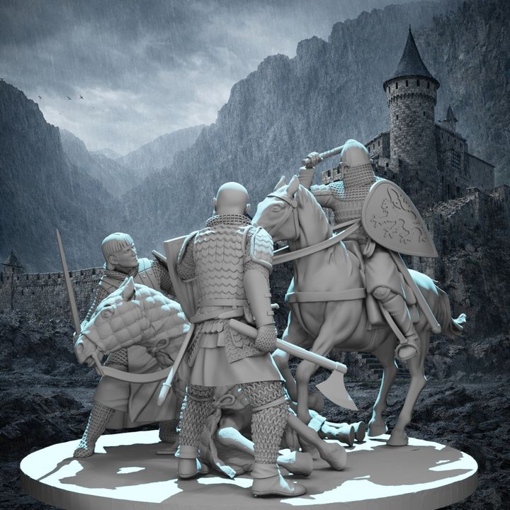 Battle of Lake Peipus 1242 – Rus vs Teutonic Knight Diorama