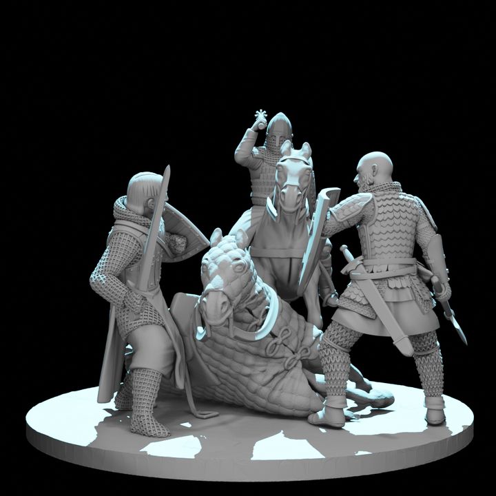 Battle of Lake Peipus 1242 – Rus vs Teutonic Knight Diorama