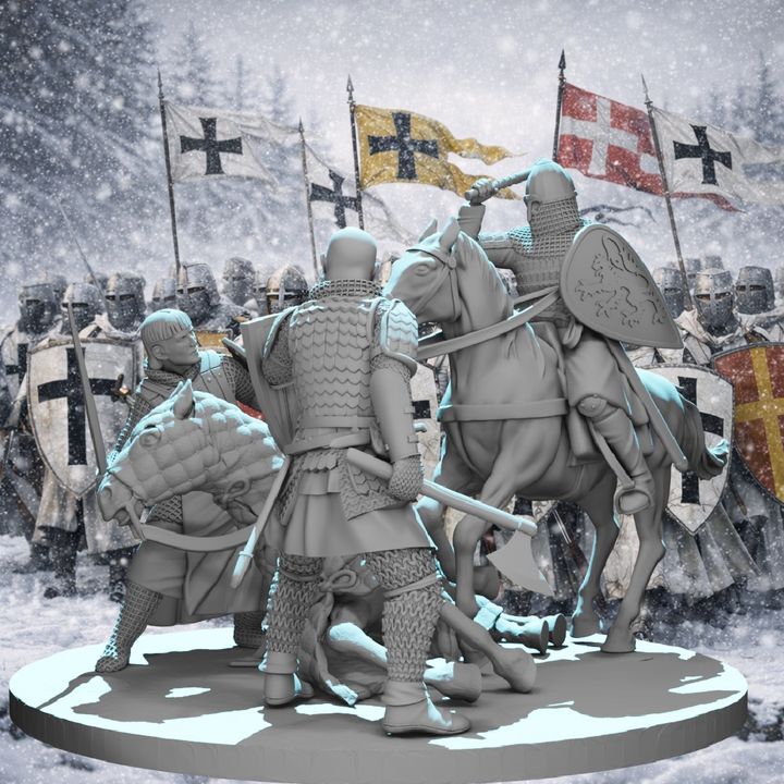 Battle of Lake Peipus 1242 – Rus vs Teutonic Knight Diorama
