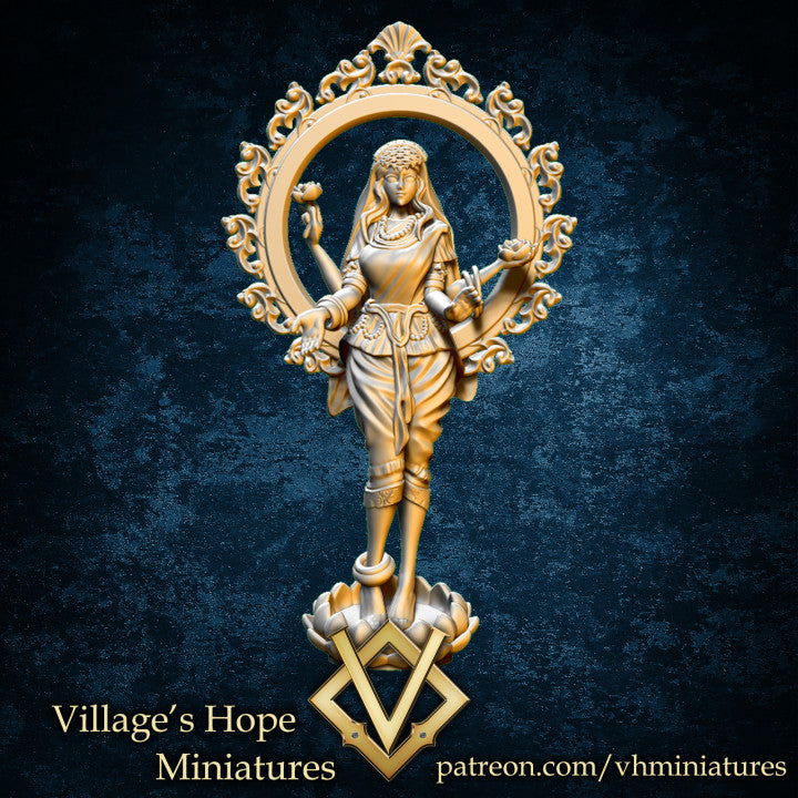 Lakshmi Goddess Of Wealth by Village's Hope Miniatures